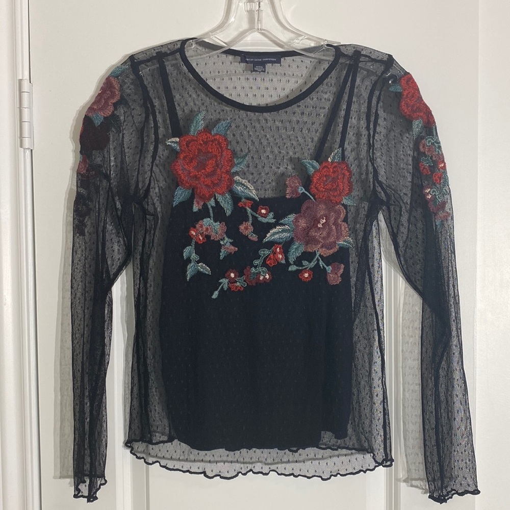 American Eagle see-through dress top